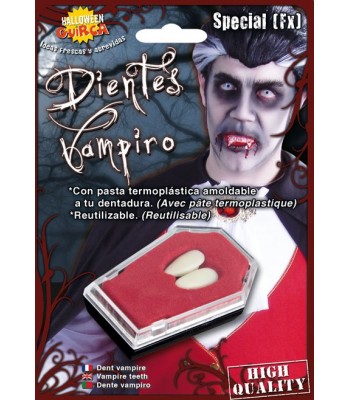 Dientes vampiro,dracula o similar.