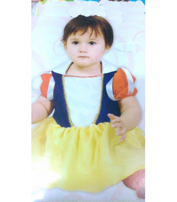 Disfraz de princesa nieves.